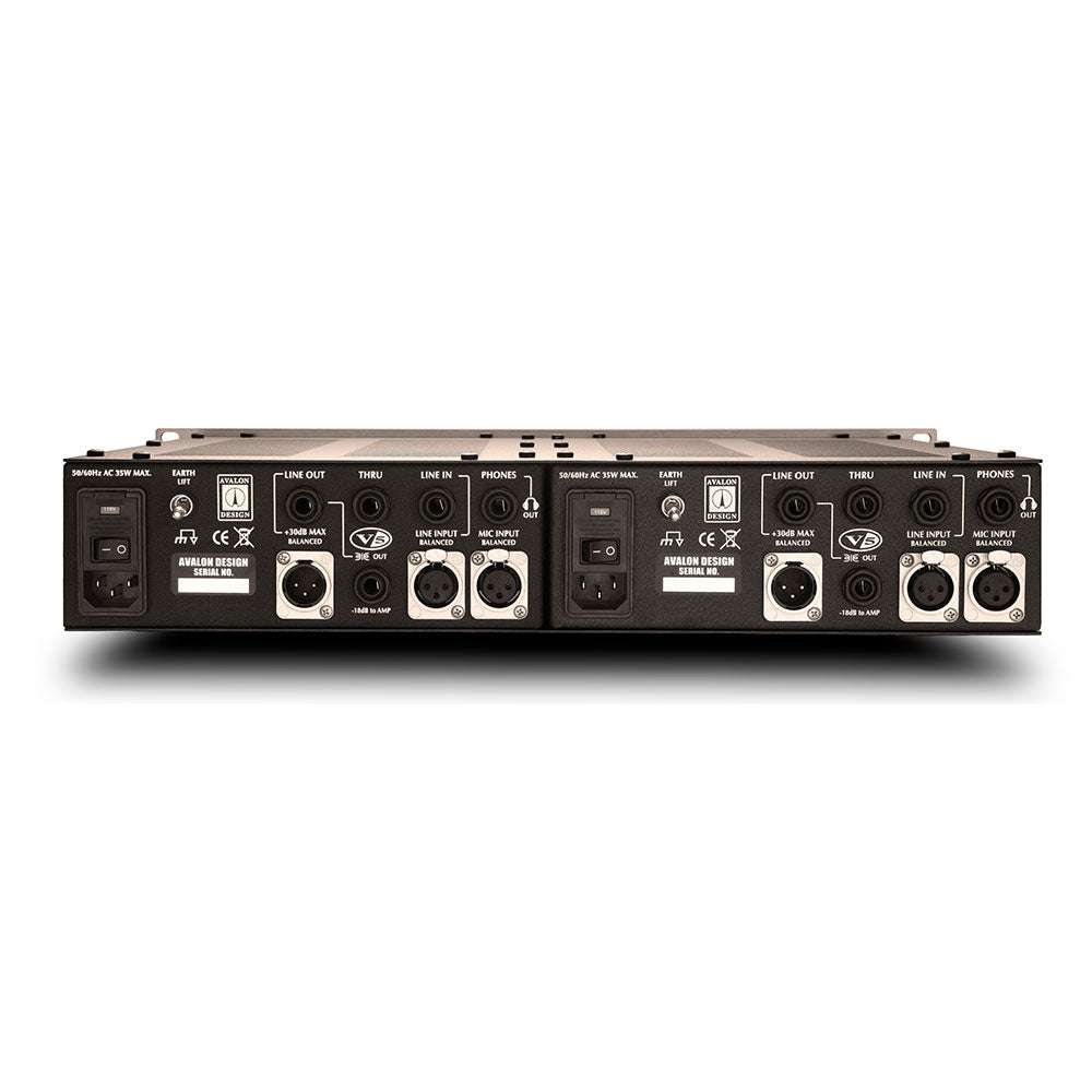 Avalon V55 Dual Channel Pure Class A Microphone Preamplifier with DI and Re-Amping