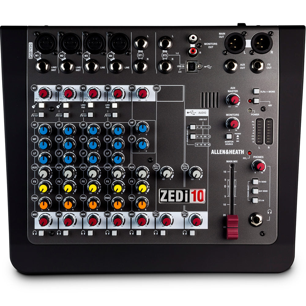 Allen and Heath ZEDi10 Hybrid Compact Mixer and 4x4 USB Interface
