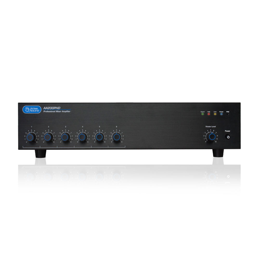 AtlasIED AA200PHD - 6-Input 200-Watt Multi-Load Mixer Amplifier