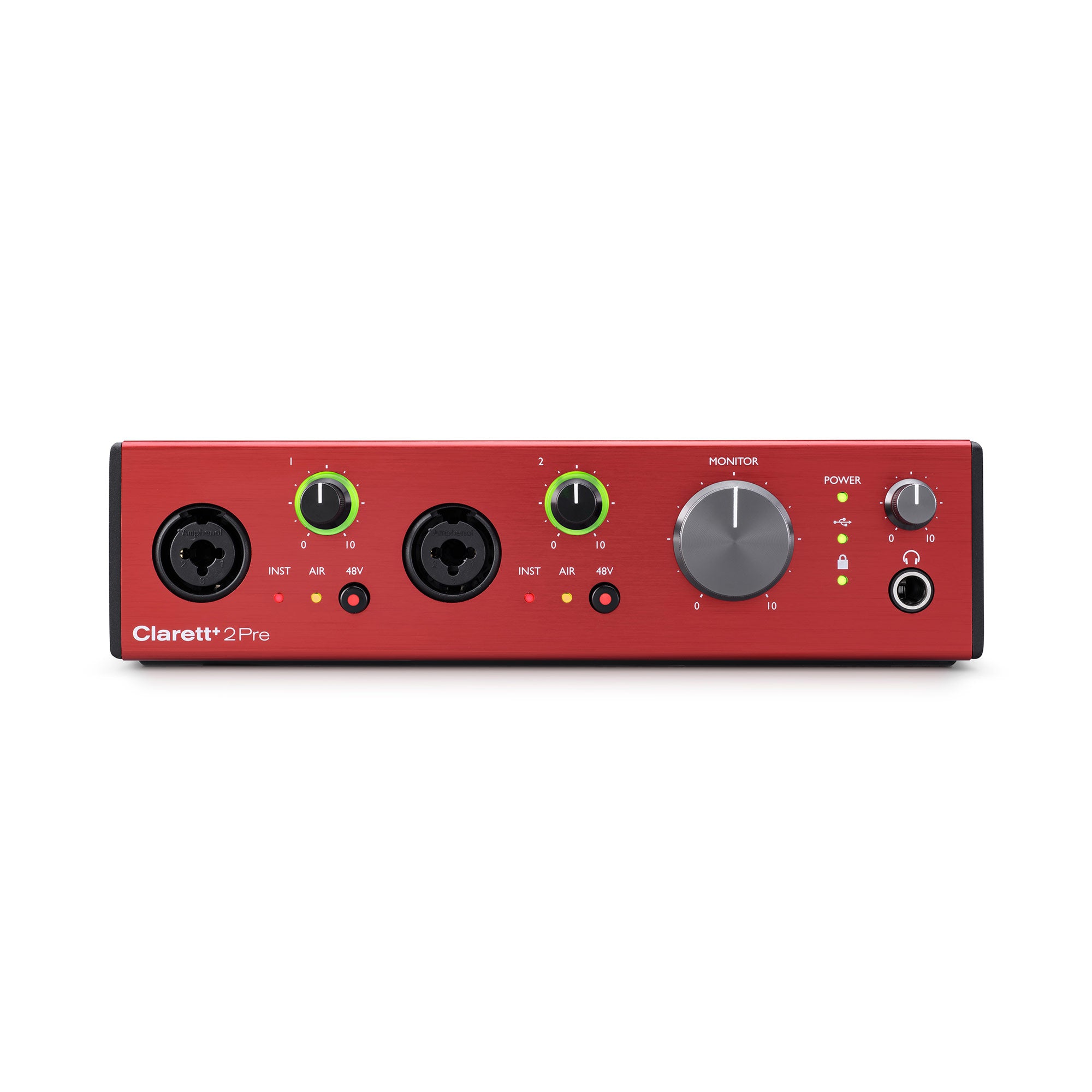 Focusrite Clarett Plus 2Pre - 10-In / 4-Out USB-C Audio Interface