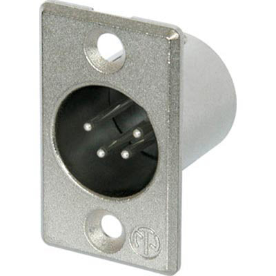 Neutrik NC4MP 4-Pin Male XLR Rectangular Receptacle