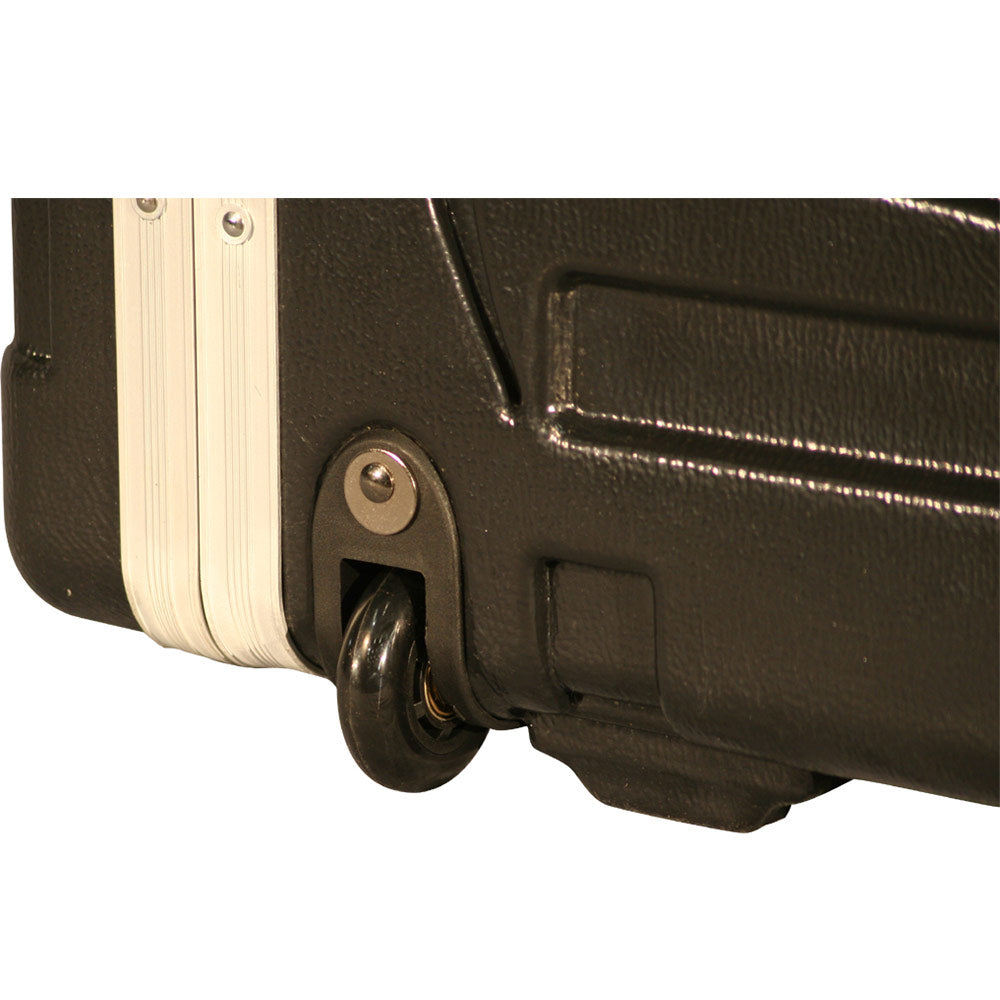 Gator GRR-8L Rolling 8-Space Deluxe  Rack with Front and Rear Rack Rail and Locking Covers