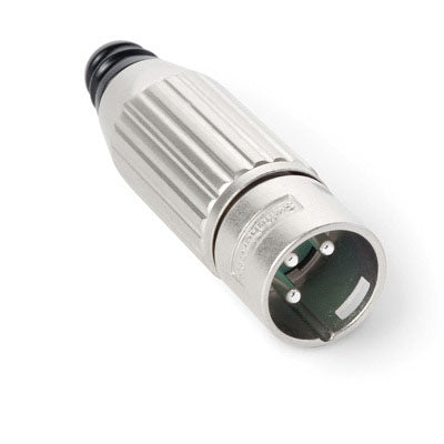 Switchcraft AAA3MZ AAA Series 3-Pin XLR Male Nickel Cable Connector Plug - Silver Pins