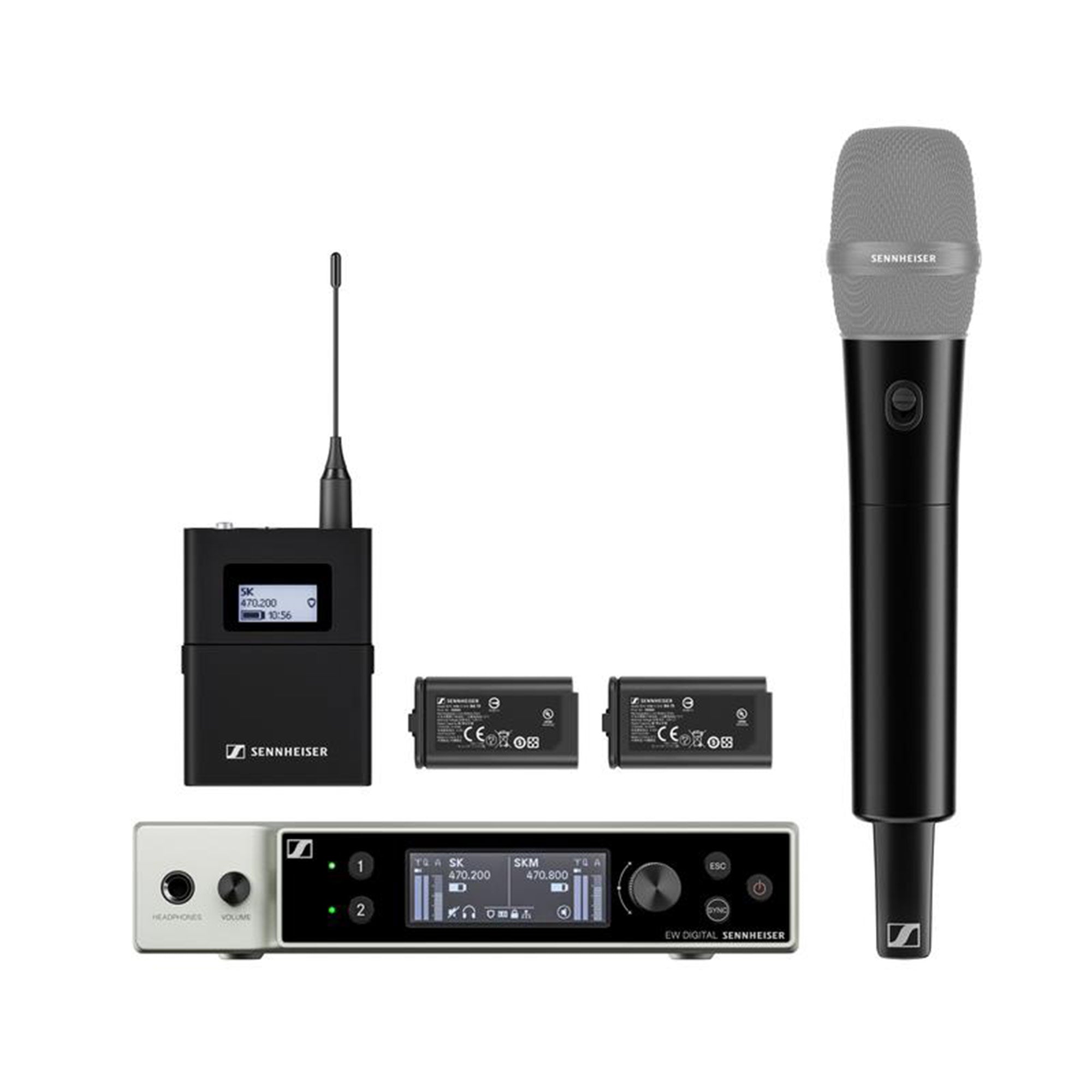 Sennheiser EW-DX SK / SKM-S BASE SET - Combo Wireless System (Q1-9 Band / 470-550 MHz)