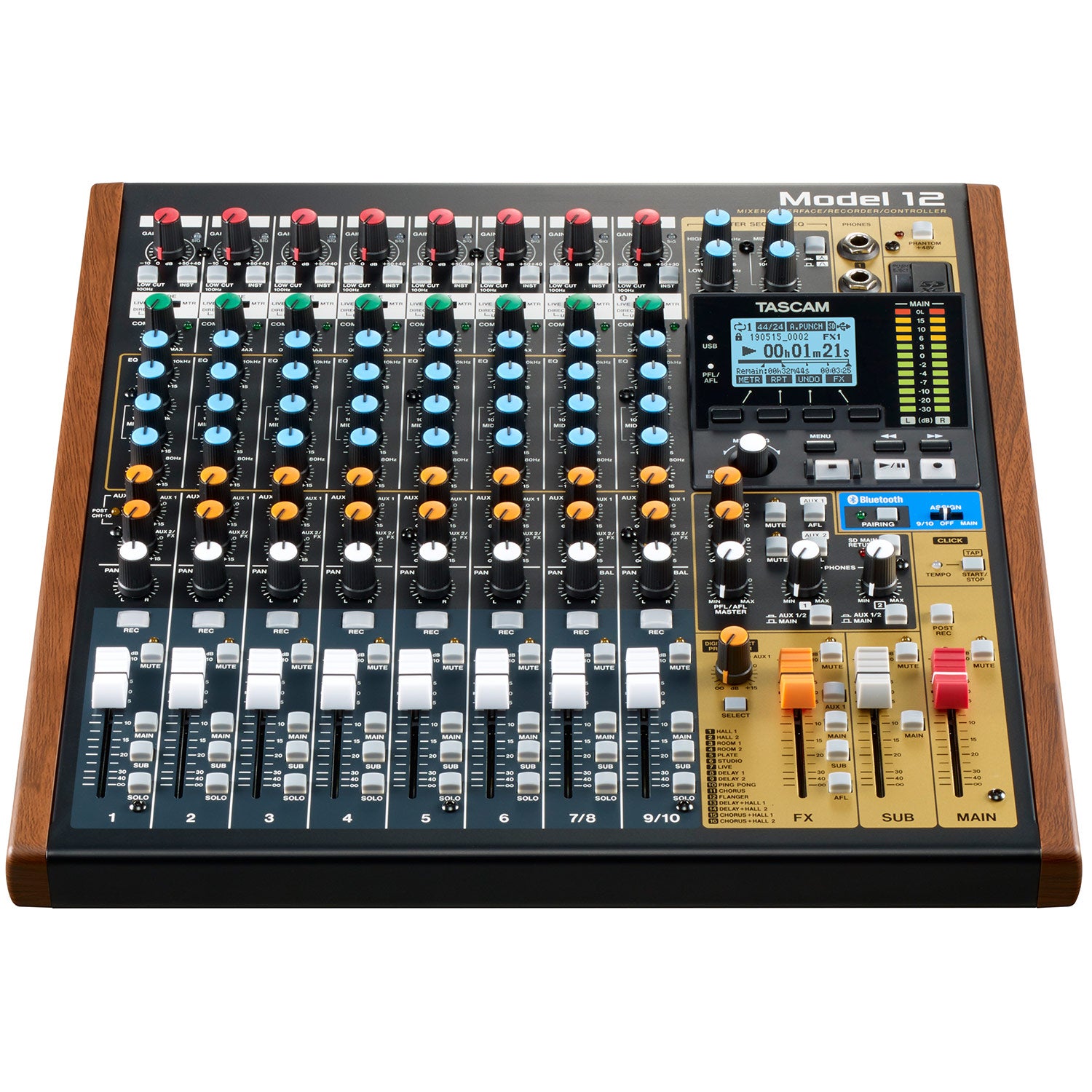 Tascam Model 12 Integrated Production Suite - Mixer/Interface/Recorder/Controller