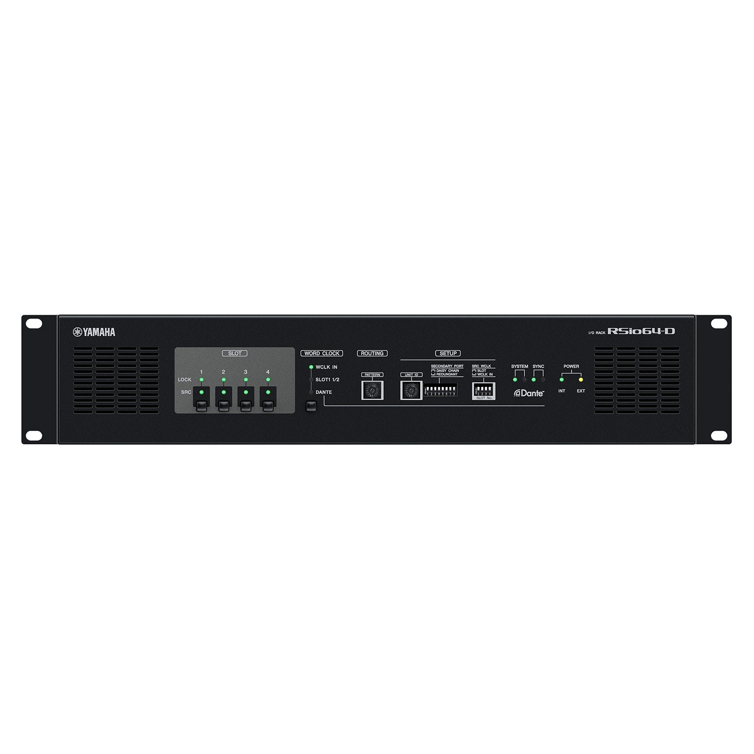 Yamaha RSio64-D Four-Slot Mini YDGAI Card to Dante Interface