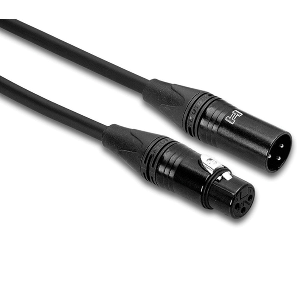 Hosa CMK-010AU Edge Microphone Cable, Neutrik XLR3F to XLR3M, 10 feet