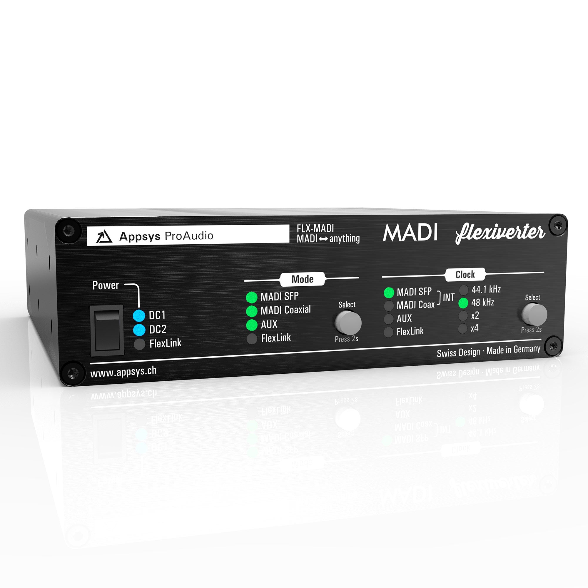 Appsys Pro Audio FLX-MADI Flexiverter - 128-Channel MADI Digital Audio Converter