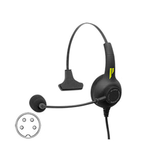 Pliant Technologies PHS-SB11LE-4M - SmartBoom Lite Single-Ear Intercom Headset with Electret Mic (XLR4M)