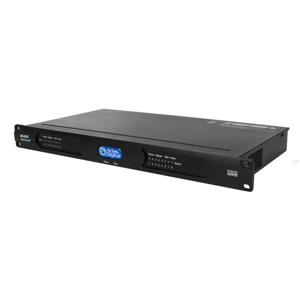 AtlasIED BB-88DT - 8 Input x 8 Output Networkable DSP Device with Dante