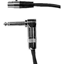 Shure WA304 Instrument cable - 4 Pin Mini Connector TA4F to Right Angle 1/4 inch Connector