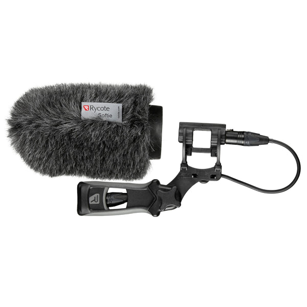 Rycote 74334 12Cm Classic Softie Kit (19/22Mm Mics) With Lyre Mount / Pistol Grip / Cable