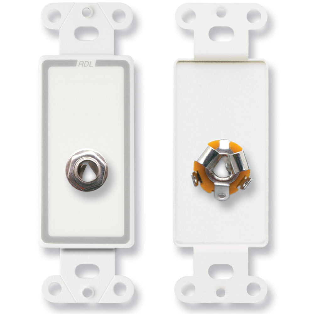 RDL D-1/4F 1/4 in. Phone Jack on D Plate - Solder type - Custom Engraving Option