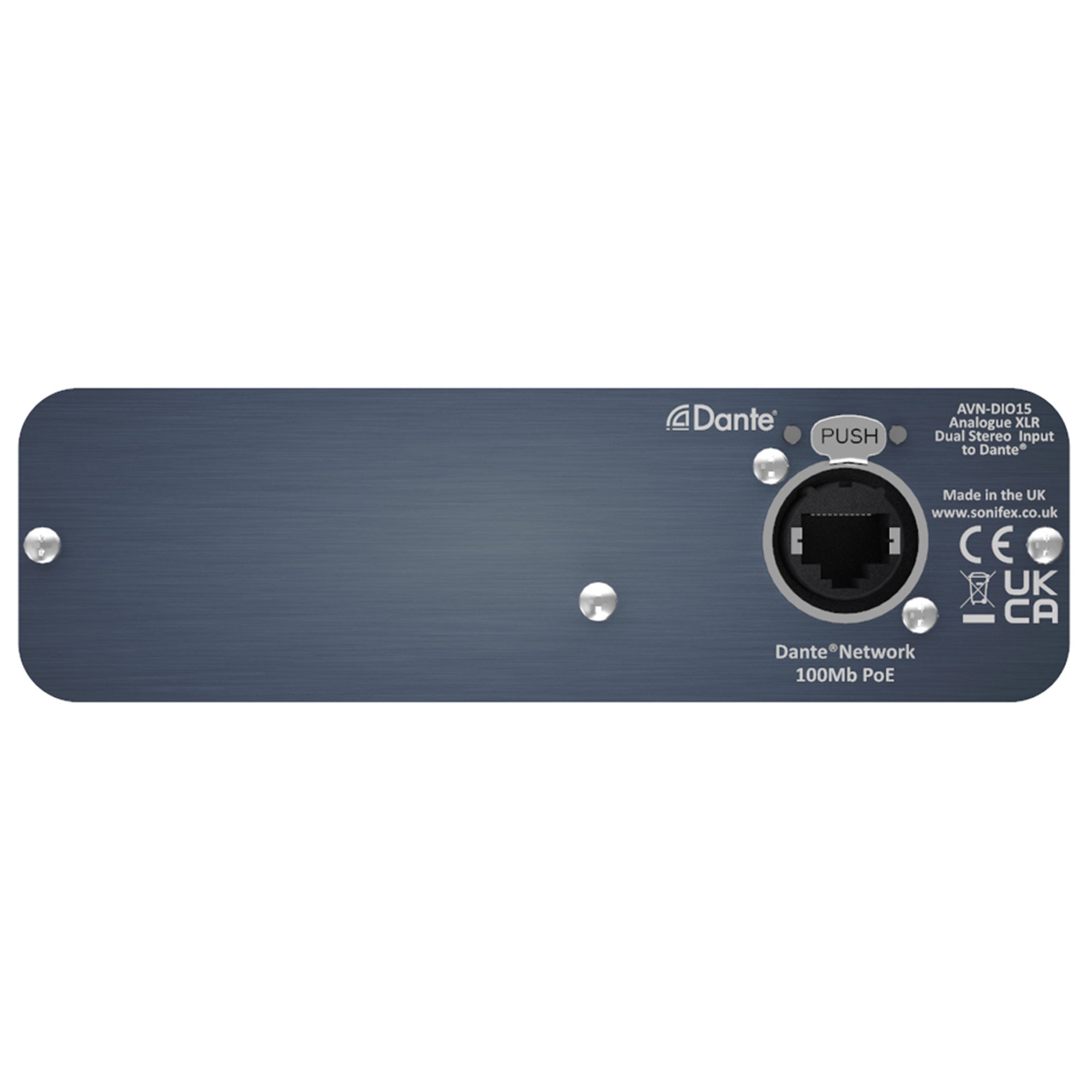 Sonifex AVN-DIO15 - 4 Analog XLR Inputs to Dante Interface