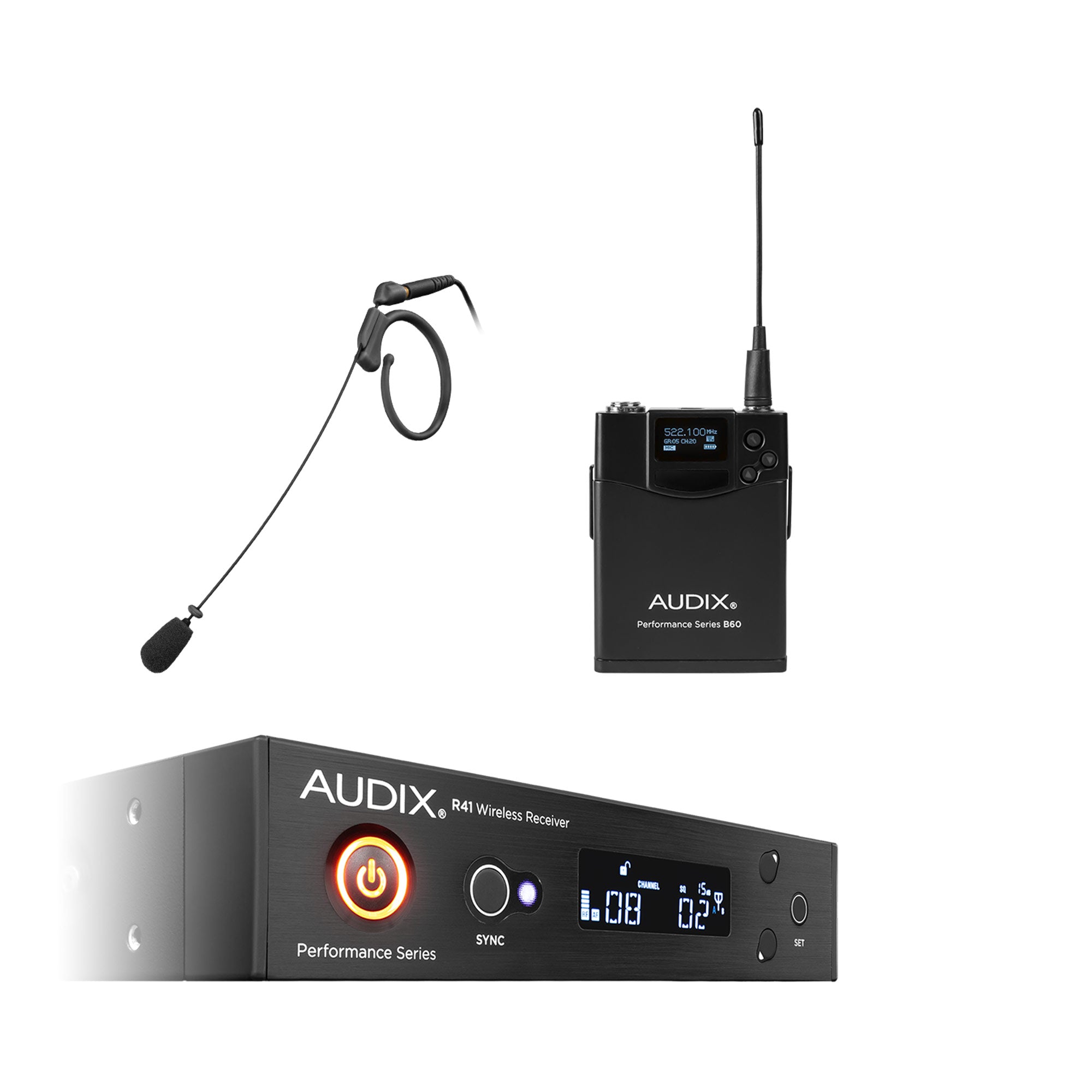 Audix AP41 HT7 Headset Wireless System (B Band / 554-586 MHz / Black)