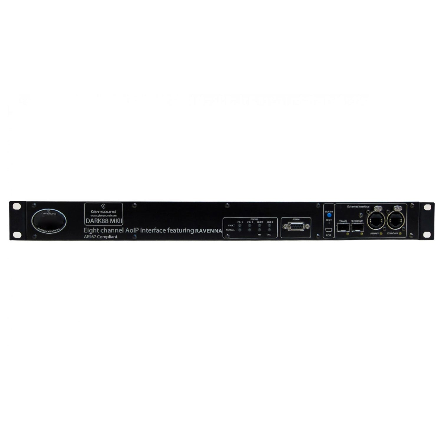 Glensound DARK88/R - RAVENNA Network 8 Input / 8 Output Break Out Box