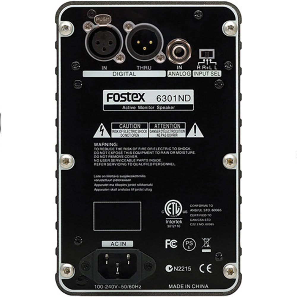 Fostex 6301ND Powered D-Class Confidence Monitor (Digital Inputs)