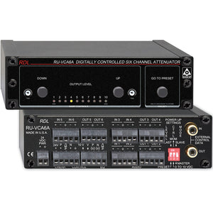 RDL RU-VCA6A Digitally Controlled 6-Channel Audio Attenuator