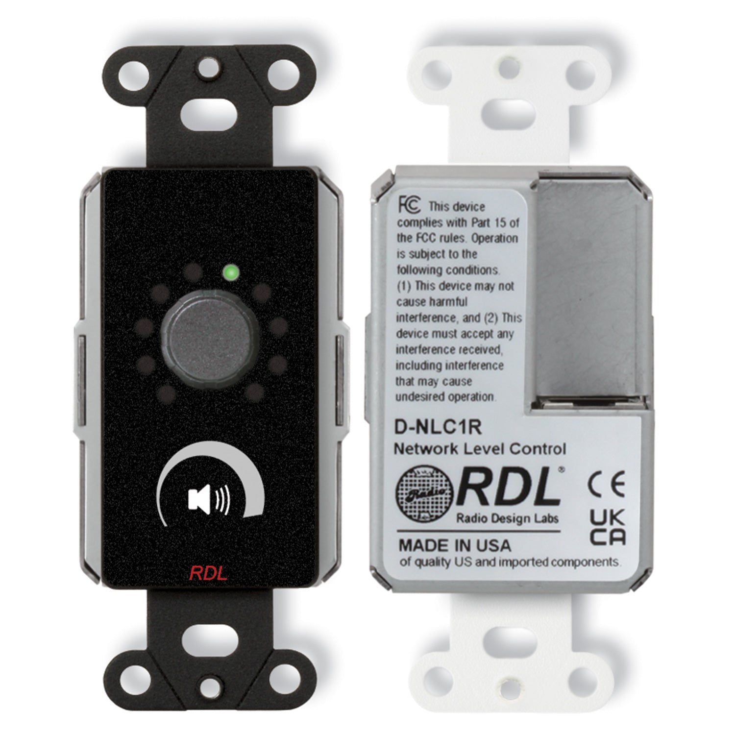 RDL DB-NLC1R - Network Remote Control with LEDs (Black)