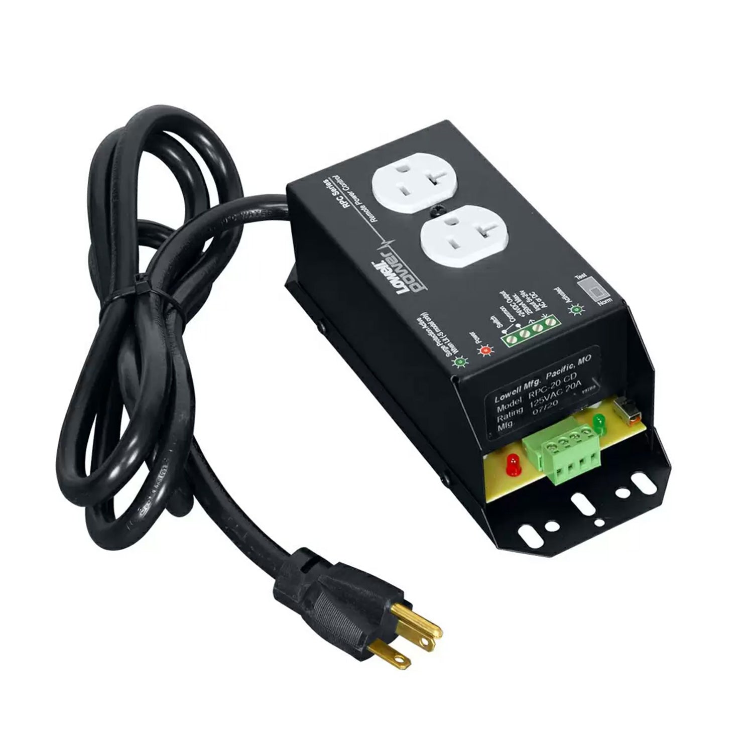Lowell RPC-20CD - Remote Power Control with 2Ð20A Outlets