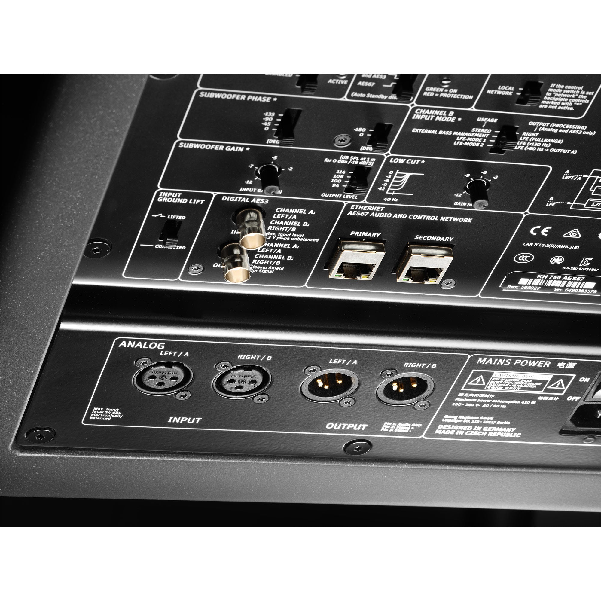 Neumann KH 750 AES67 - DSP-Controlled Subwoofer with AES67 Input