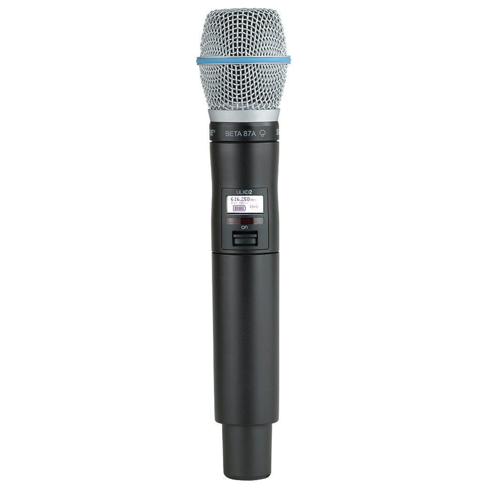 Shure ULXD2/B87A Wireless Handheld Transmitter (G50 Band - 470-534 MHz)