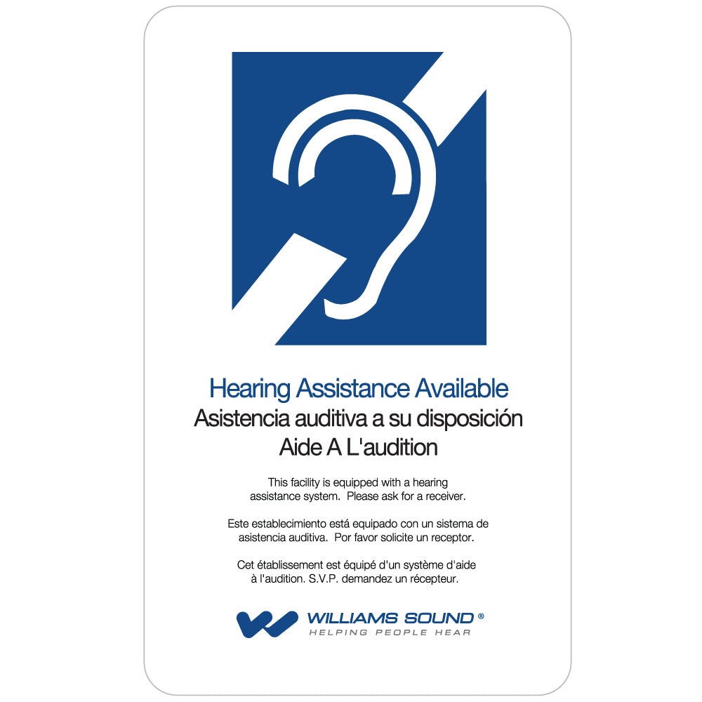 Williams AV FM 557-12 PRO D FM Plus Large-Area Dual Assistive Listening System w/ R37 Receivers