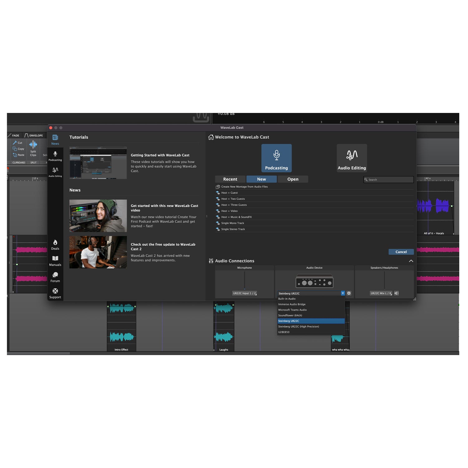 Steinberg WaveLab Cast - Podcast Creation Software