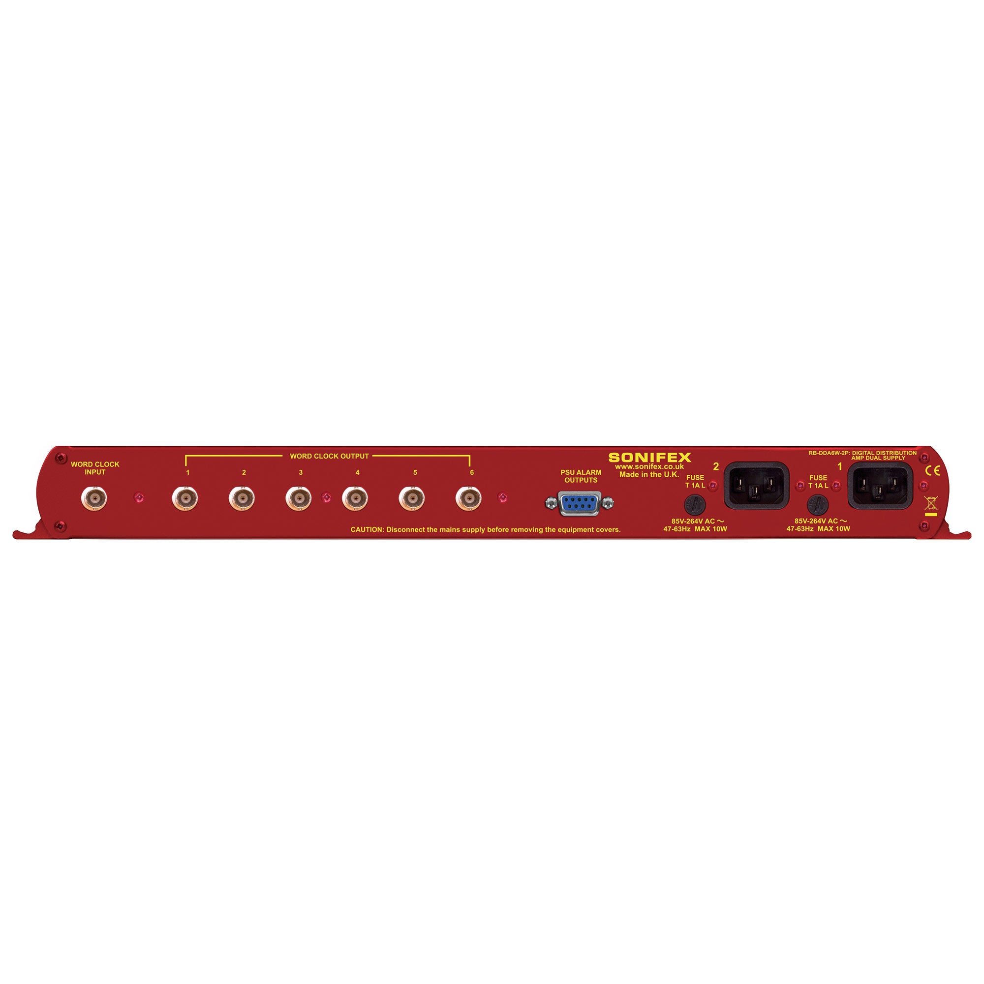 Sonifex RB-DDA6W-2P 6 Way Word Clock Distribution Amplifier with Dual Power Supplies