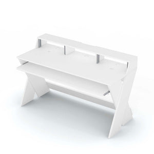 Glorious Sound Desk Pro - Production or Editing Studio Desk (White)