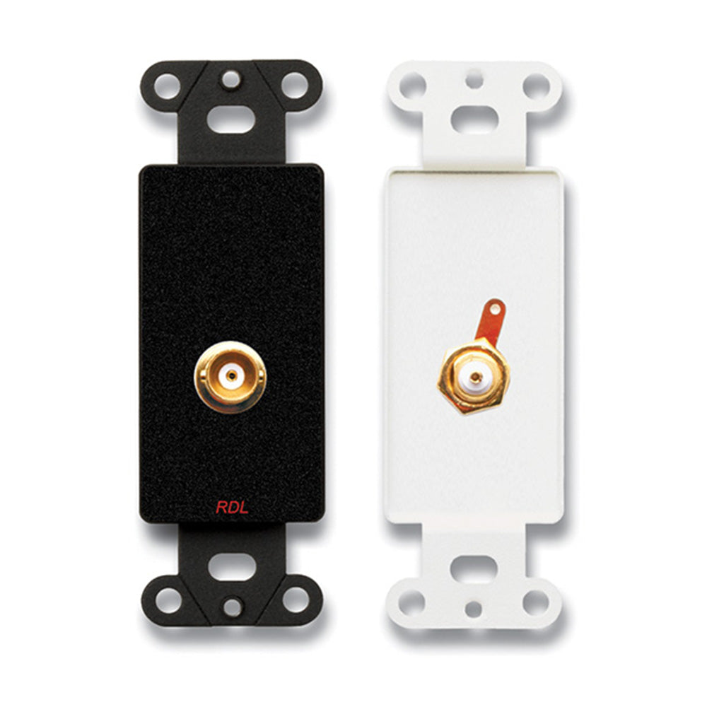 RDL DB-BNC Decora Mount Solder BNC Jack (Black)