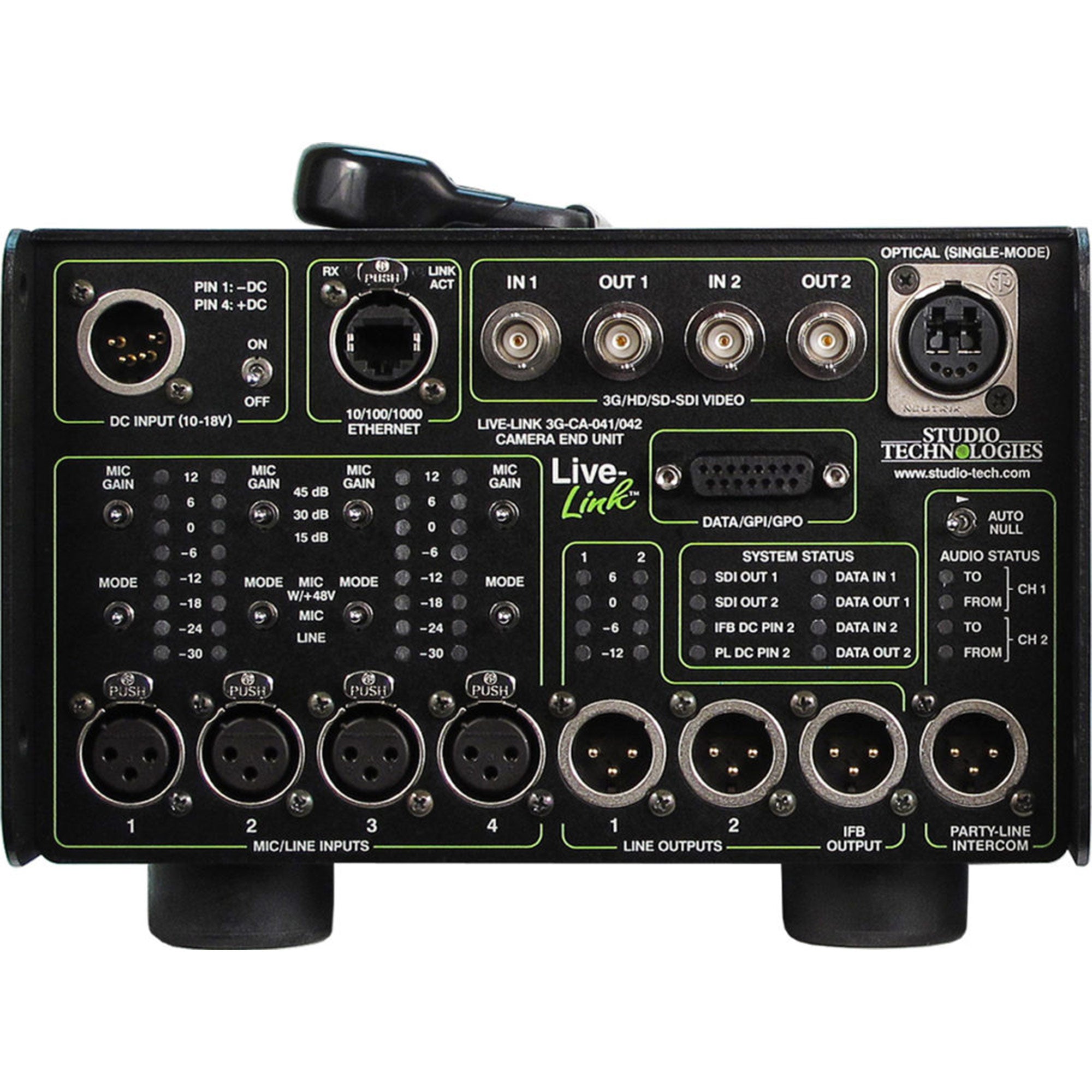 Studio Technologies LL-3G-CR-043 - Live-Link Sr. Control Room Portable PL Fiber Transport Interface