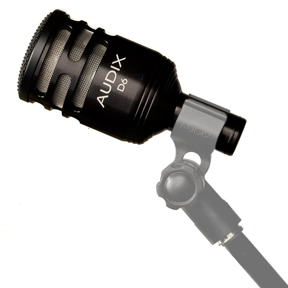 Audix D6 Compact Pre-Emphasized Dynamic Microphone Contoured For Kick Drum, Bass Cabinets