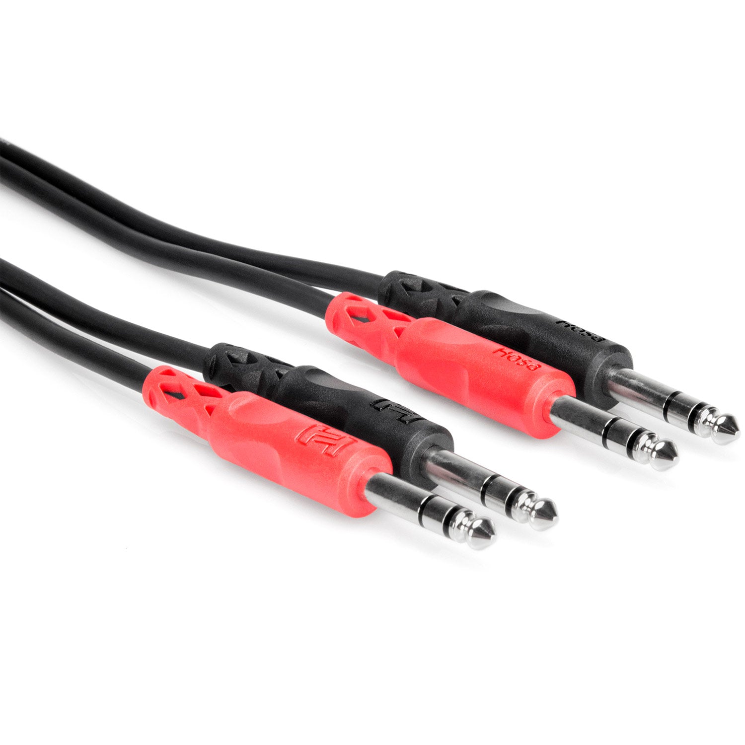 Hosa CSS-202 Dual 1/4 inch TRS to Same Stereo Interconnect Cable, 6.5 feet
