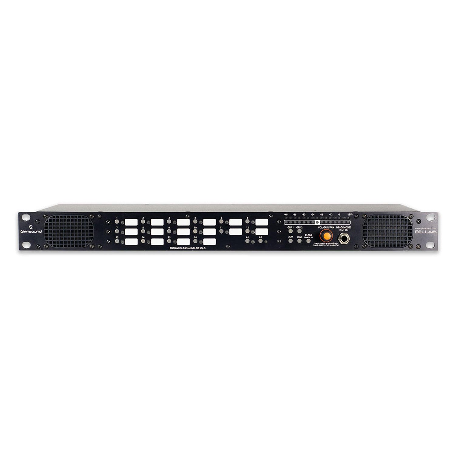 Glensound Bella 16 - Dante / AES67 Confidence Monitor with Mixer and Level Control