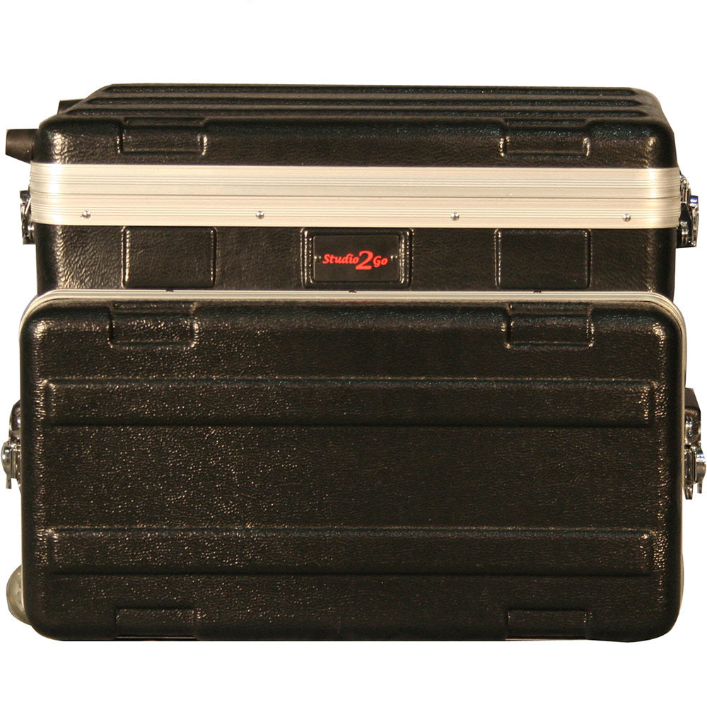 Gator GRC-STUDIO4GO-W Rolling ATA Style Polyethylene Case for Laptop or Mixer over 4U Rack