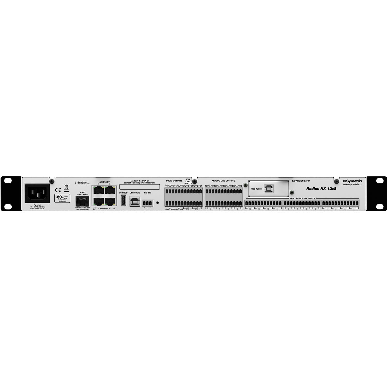 Symetrix Radius NX 12x8 - 12-Input 8-Output Dante DSP Unit