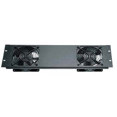 Middle Atlantic QTFP-2 - Three Space Quiet Fan Panel with 2 Fans - Textured Finish