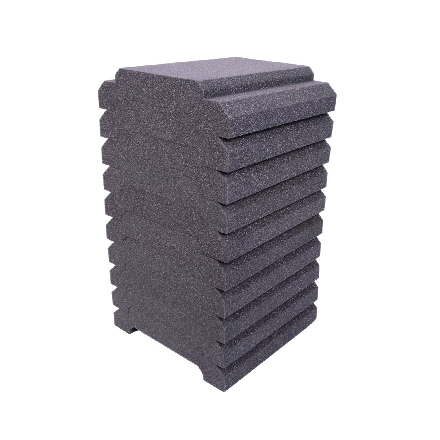 Auralex Studiofoam Royale - WaveCave 1x1 Foot Absorption Panels (Charcoal / Box of 10)