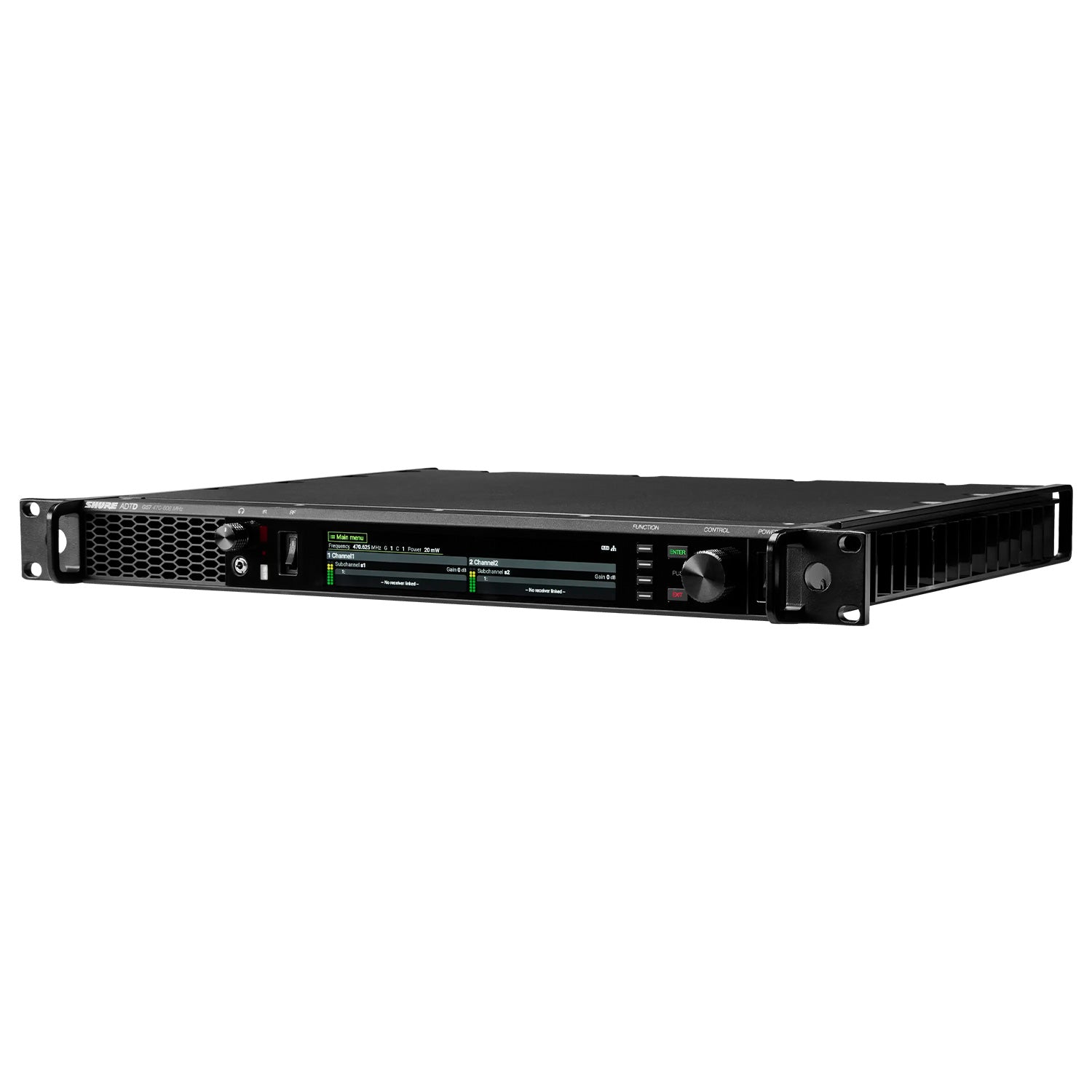 Shure ADTD-DC - Axient Digital PSM Dual-Channel Wireless IEM Transmitter with DC Option (K54 Band / 606-663 MHz)