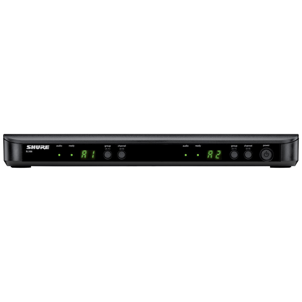 Shure BLX288/SM58-H10 Wireless Dual Vocal System with Two (2) SM58 (H10 Band - 542-572 MHz)
