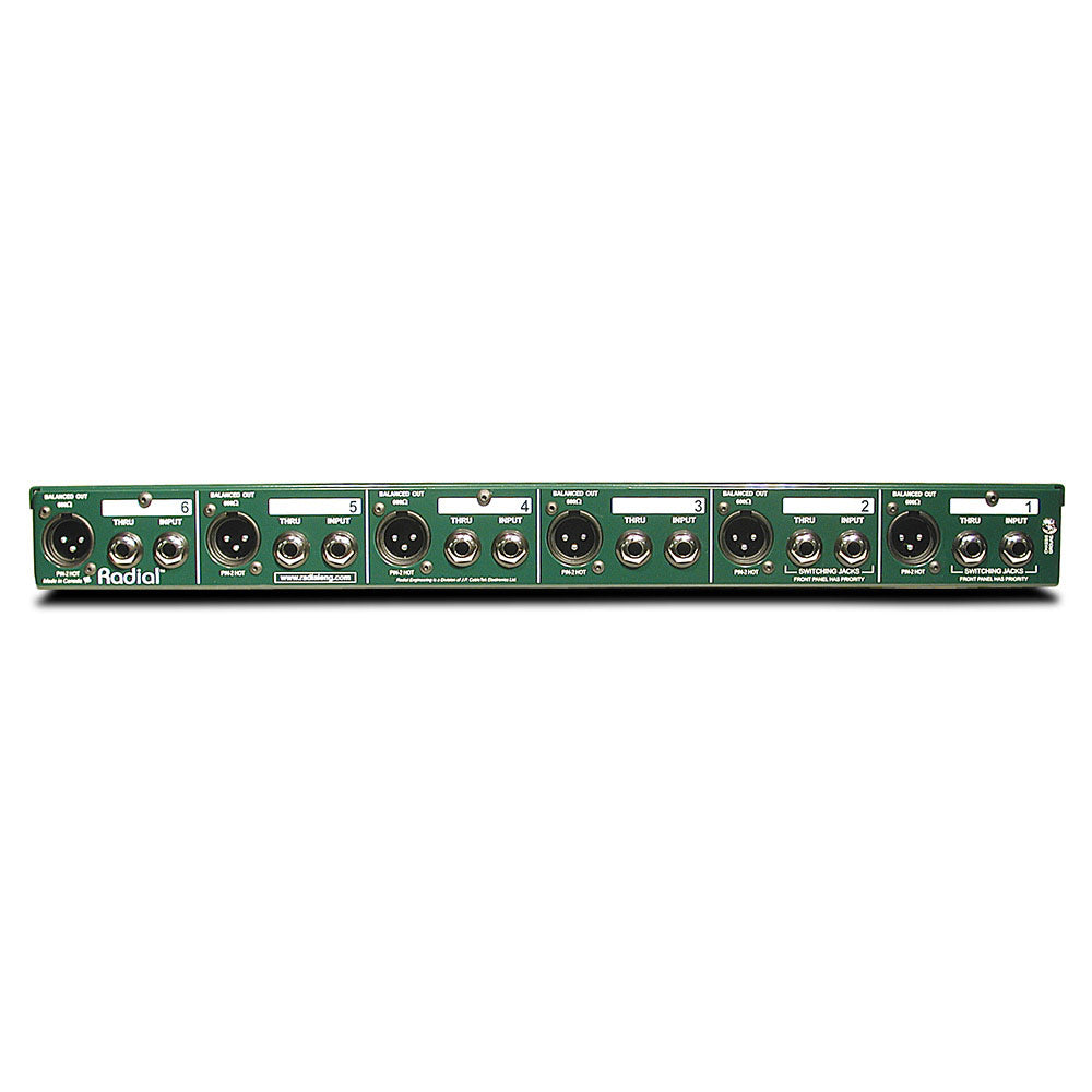 Radial Engineering JD6 Six Channel Rackmount Jensen Passive DI