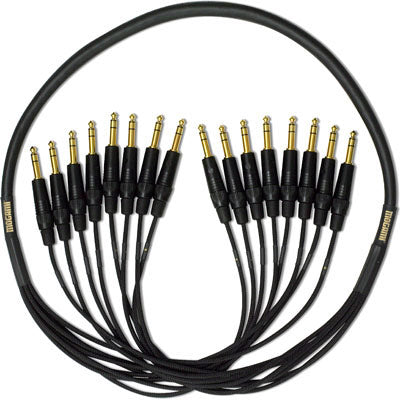 Mogami Gold 8 TRS 1/4" - TRS 1/4" 8-Channel Snake with Gold Contacts + 2932 Cable - 25 feet