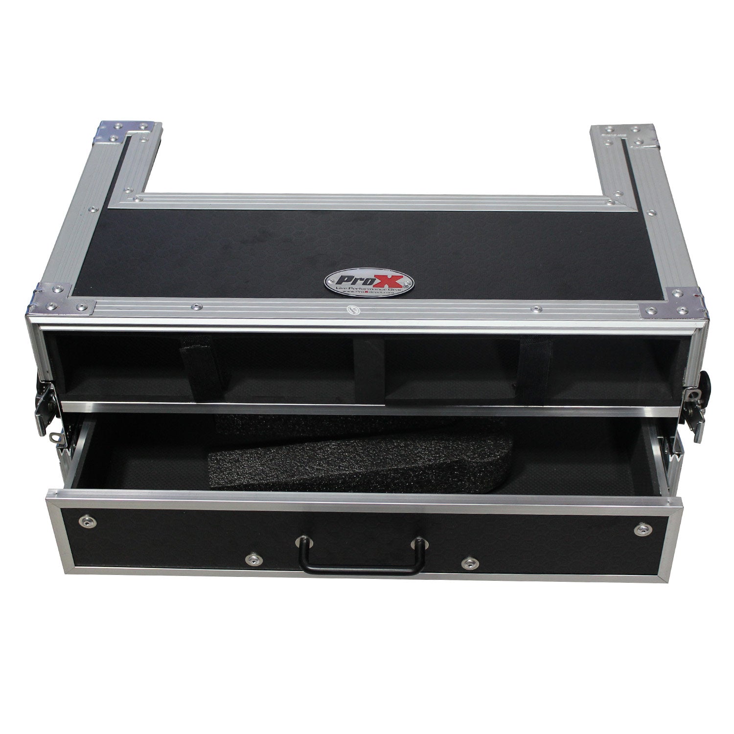 ProX XS-2WM2DR - 2X Wireless Microphone Case With 2U Rack Drawer
