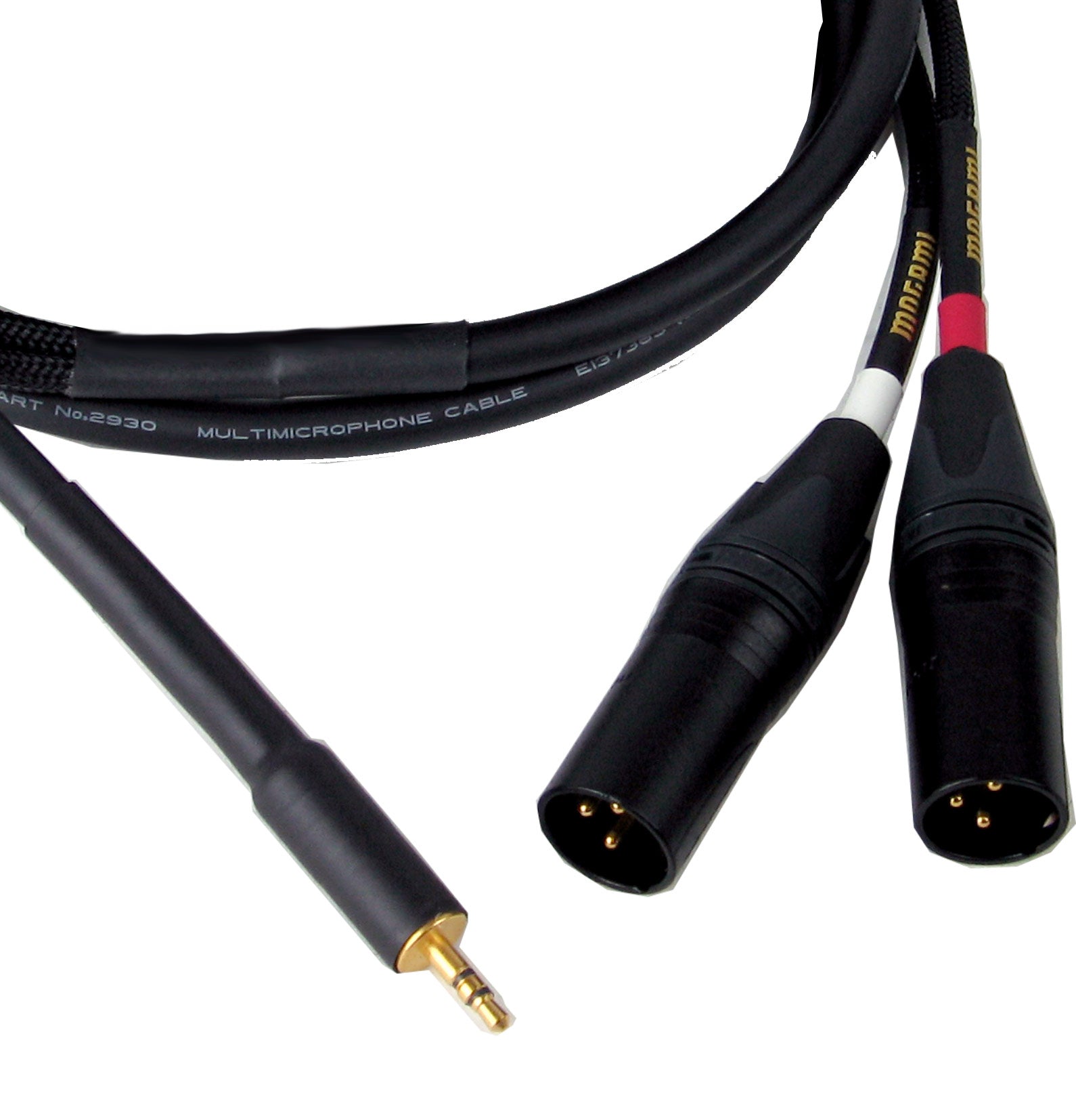 Mogami Gold PurePatch 3.5 Mini to Dual XLR Male Cable (3 Foot)