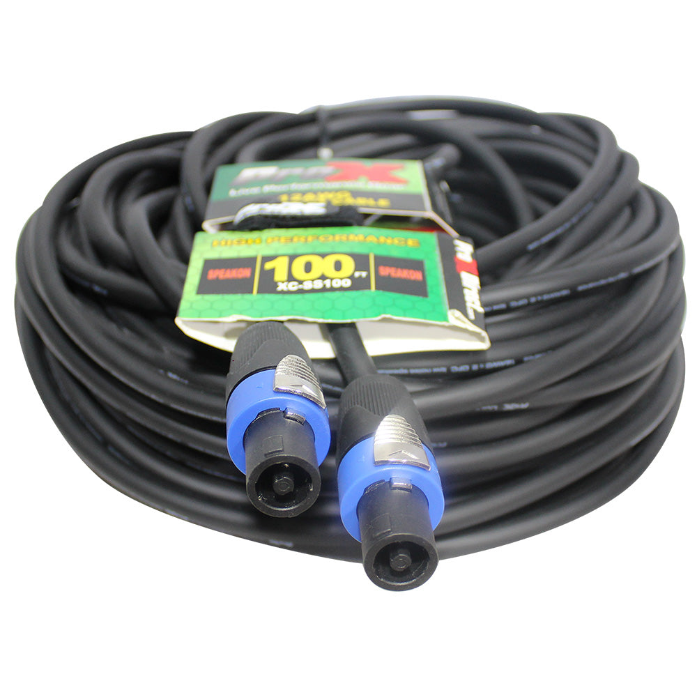 ProX XC-SS100 100 Ft. SpeakOn to SpeakOn 12AWG High Performance Speaker Cable