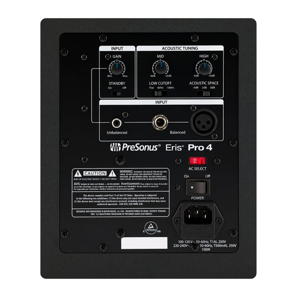 PreSonus Eris Pro 4 - Coaxial Two-Way Active Reference Monitor (Single)