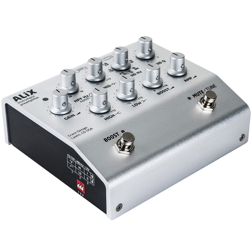 Grace Design ALiX Studio Quality Instrument Preamplifier / DI / EQ / Boost (Silver)