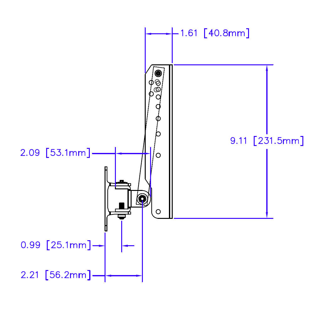 Bose WMB2-MA12/MA12EX Panaray Pitch Lock Upper Bracket (Black)