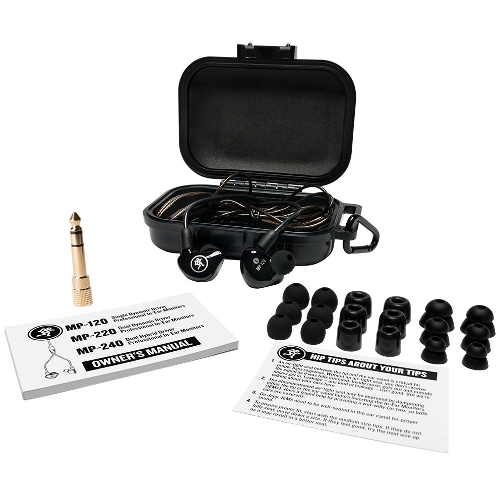 Mackie MP-240 - Dual Hybrid Driver Professional In-Ear Monitors